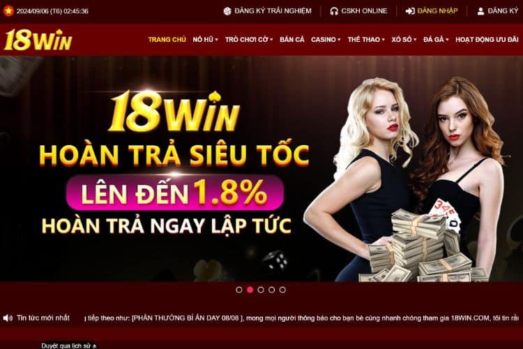 Đảm bảo kết nối mạng ổn định khi đăng nhập 18win