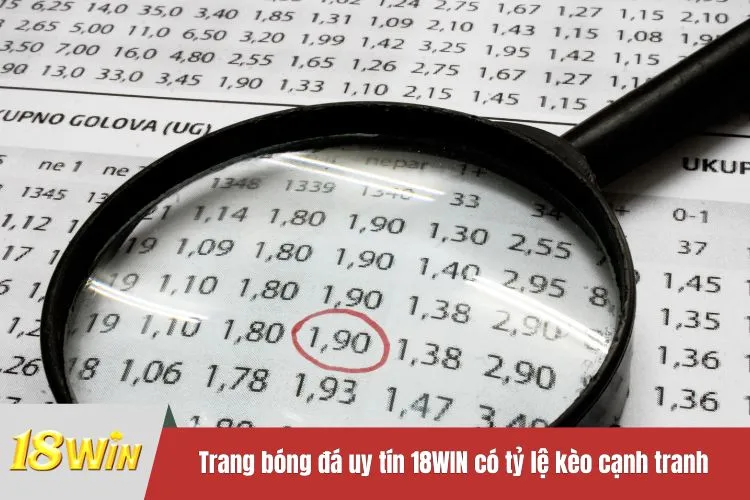 Trang bóng đá uy tín 18WIN có tỷ lệ kèo cạnh tranh